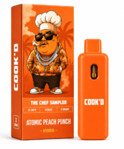 Cook'd Atomic Peach Punch Hybrid 2G Disposable Vape