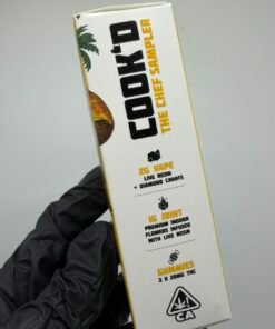 COOK'D The Chef Sampler Live Resin Collection – 2G Disposable Vape, Gummies & 1G Joint Limited Edition Box